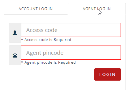 Agent login